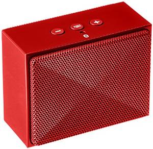 a red speaker