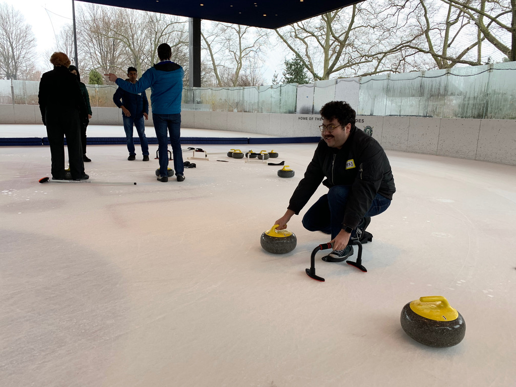 Me preparing to throw a stone